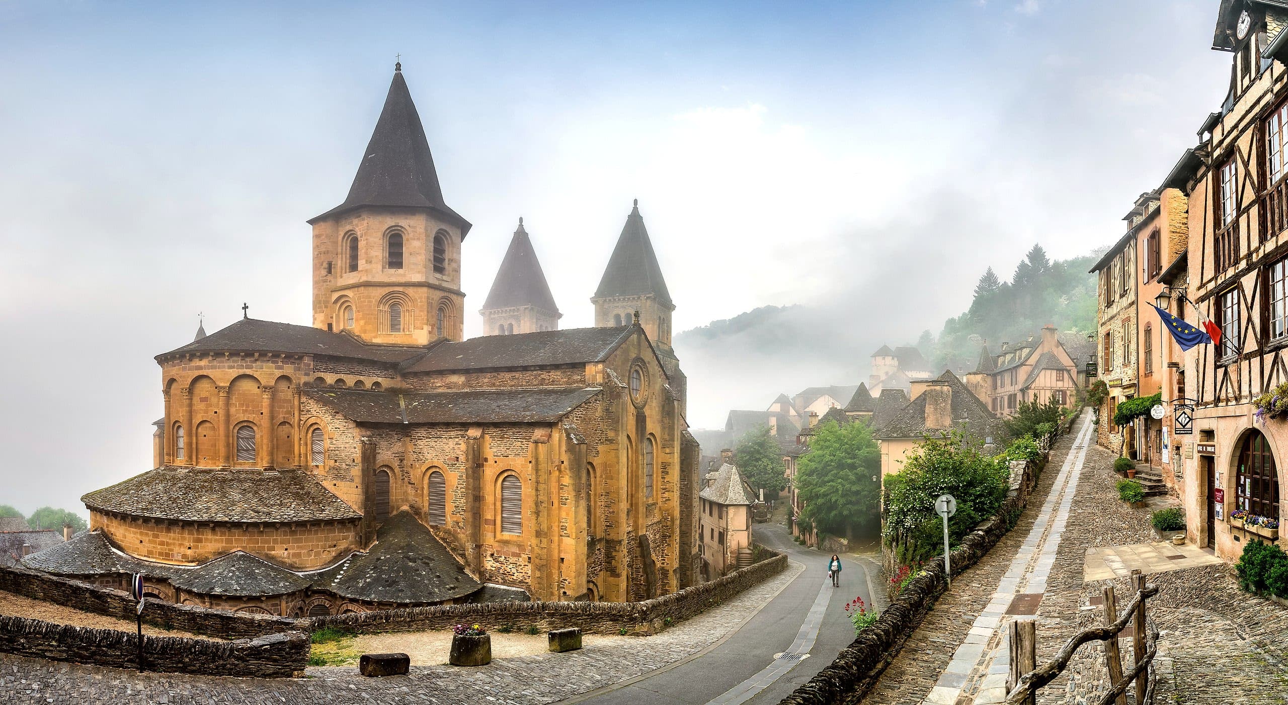 The Sainte-Foy abbey church in Conques